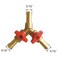 BesNPT 516 Hose Barb valve Brass 3 Way Shut Off Valve Y Shaped 2 Switch Ball Valve