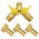 BesNPT Brass 3 Way Shut Off Valve 12 Hose Barb Fitting Y Shaped Ball ValveSplit Design Thread Connect 2 Switch Valve for Water Fuel Air