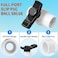 Boltigen 2 inch Slip PVC Ball Valve 2pcs 2 PVC Shut Off Valves with Double Socket Full Flow Port T Nimble Handle SCH40 Plastic Control Valve for Swimming Pool Irrigation Sewage Pipes
