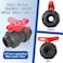 Boltigen 2 UPVC True Union Ball Valve Full Flow Double Union Schedule 80 PVC 2 UPVC with 2pcs EPDM ORings for Irrigation Pool Venting Systems
