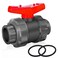Boltigen 2 UPVC True Union Ball Valve Full Flow Double Union Schedule 80 PVC 2 UPVC with 2pcs EPDM ORings for Irrigation Pool Venting Systems