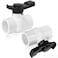 Boltigen 2pcs 112 inch Slip PVC Ball Valves 15 PVC Shut Off Valve with Double Socket Full Flow Port T Nimble Handle SCH40 Plastic Control Valve for Swimming Pool Irrigation Sewage Pipes