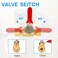 Breezliy LeadFree Brass Mini Ball Valve Shut Off Switch14 inch Compression by 14 Compression Fittinghealthyenvironmentally friendlystablehigh precision1 PC