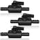 Briwooody 3 Pcs 38 Ball Valve Barbed Shut off Valve with 2 Way Hose Barb for Sprayer Drip Irrigation and Aquariums Compatible with Fimco Sprayer