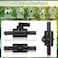 Briwooody 3 Pcs 38 Ball Valve Barbed Shut off Valve with 2 Way Hose Barb for Sprayer Drip Irrigation and Aquariums Compatible with Fimco Sprayer
