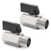 ChillWaves Brass Mini Ball Valve Shut Off Switch Ball Valve 12 NPT Male x 12 NPT Female Thread Pipe Fitting2PACK