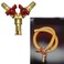 Chiloskit Brass 3 Way Hose Splitter Y Shaped 516 Ball Valve Air Hose Splitter Fitting For Water Fuel Gas 8mm 516