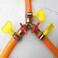 Chiloskit Brass 3 Way Hose Splitter Y Shaped 516 Ball Valve Air Hose Splitter Fitting For Water Fuel Gas 8mm 516