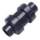DERNORD 34 UPVC True Union Ball Check Valve with Full Port EPDM Seals Rated at 200 PSI 34 Inch Socket