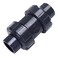 DERNORD 34 UPVC True Union Ball Check Valve with Full Port EPDM Seals Rated at 200 PSI 34 Inch Socket