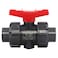 DERNORD PVC True Union Ball Valve NPT Threaded with Full Port EPDM ORings and Reversible PTFE Seats Rated at 200 PSI 12 Inch NPT Threaded