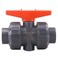 DERNORD PVC True Union Ball Valve with Full Port EPDM ORings and Reversible PTFE SeatsRated at 200 PSI 12 inch Socket
