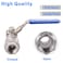 DERNORD Stainless Steel 304 Ball Valve Full Port Heavy Duty for WOG with Locking Device 12 NPT
