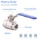 DERNORD Stainless Steel 304 Ball Valve Full Port Heavy Duty for WOG with Locking Device 12 NPT