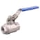 DERNORD Stainless Steel 304 Ball Valve Full Port Heavy Duty for WOG with Locking Device 12 NPT