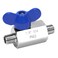 DERNORD Stainless Steel Ball Valve 18 Inch NPT Thread Male Small Mini Ball Valve 18 MaleMale