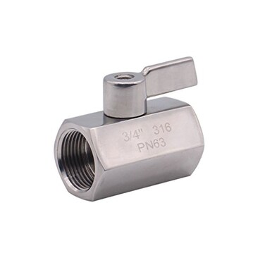 DERNORD Stainless Steel Mini Ball Valve NPT Thread Female 34 FemaleFemale