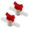 DGZZI Barbed Ball Valve 2PCS 12Inch ID InLine Ball Valve ShutOff Switch with Hose Barb for Drip Irrigation and Aquariums White