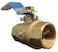 EZ-FLUID EZFLUID 12 NPT Female Threaded IPS Ball Valve Full Port Water Stop Shut OffHeavy Duty Forged BrassQuarter TurnBlue Handle Brass Water Cut off Ball Valve for Plumbing Irrigation 1