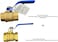 EZ-FLUID EZFLUID 12 NPT Female Threaded IPS Ball Valve Full Port Water Stop Shut OffHeavy Duty Forged BrassQuarter TurnBlue Handle Brass Water Cut off Ball Valve for Plumbing Irrigation 1