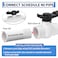 FANOVO 2Pack 112 inch PVC Shut Off Valves with Double Female NPT Thread Full Port 15 inch Schedule 40 PVC Ball Valve Threaded Pool Plastic Control Valve Swimming Irrigation Sewage Pipe