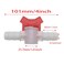 FDXGYH 2pcs Barbed Ball Valve 12Inch ID inLine Ball Valve ShutOff Switch with Hose BarbWhite