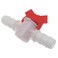 FDXGYH 2pcs Barbed Ball Valve 12Inch ID inLine Ball Valve ShutOff Switch with Hose BarbWhite