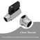Fitvell Brass Mini Ball Valve 18 NPT Female x Male Thread Shut Off Valve Chrome Plated Pack of 2