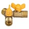 Tomotato Gas Ball Valve Brass Y Shaped 3 Way Split Shut Off Valve G12 Male Thread Outlet Splitter Y Connector With 2 Valves Hose Splitter Natural Gas Switch Fitting