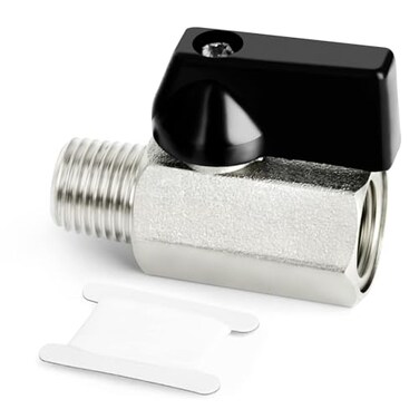 GASHER 1PC 12 Inch Mini Brass Ball Valve Shut Off Switch 12 Inch Male x Female NPT Thread Pipe Fitting