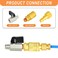 GASHER 3PCS 38 Inch Mini Brass Ball Valve Shut Off Switch 38 Inch Male x Female NPT Thread Pipe Fitting