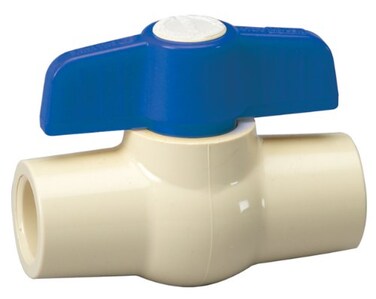 Homewerks Worldwide Homewerks VBVCPVE5B x Solvent CPVC 1Inch CPC Ball Valve 1 Inch Blue
