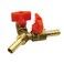 Hooshing 3 Way Shut Off Ball Valve 516 ID Hose Barb Brass Y Shaped Ball Valve 2 Switch Hose Barb Fitting with Stainless Clamps