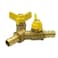 Hooshing Brass 3 Way Shut Off Valve 38 Hose Barb 2 Switch Y Shaped Ball Valve with Stainless Clamps for Water Fuel Air