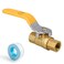 Horiznext NPT 14 brass ball valve full port shut off female thread connect water heater drain flow pipe fitting gas line and air hose 1 pc