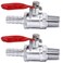 YOUHO HZFJ Hose Barb Straight Through Forged Brass MicroCut Ball Valve Without check 516 Hose barb 2PCS