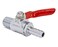 YOUHO HZFJ Hose Barb Straight Through Forged Brass MicroCut Ball Valve Without check 516 Hose barb 2PCS