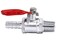 YOUHO HZFJ NPT 14 to 516 Hose Barb Straight Through Forged Brass MicroCut Ball Valve Check Valve 516 Hose barb 2PCS
