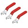 It Works Great 3pcs Red Lever Handle for Ball Valve Total length 93mmHole Size 5x8mmHole Thickness 2mm5x8x2mm
