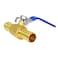 Joywayus 1 Hose Barb Inline Brass Shutoff Ball Valve Water Oil Air Gas Fuel Line Pipe Fittings