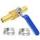 Joywayus 1 Hose Barb Inline Brass Shutoff Ball Valve Water Oil Air Gas Fuel Line Pipe Fittings