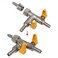Joywayus 3 Way Copper Shut Off Gas Ball Valve Kit 38 Hose Barb T Shaped Type Union Intersection with 2 Switch Include 1 Copper Barbed Fittings 1 Rubber Gasket and 3 Clamps