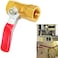 Joywayus Brass Ball Valve 14 Female x Female Thread AntiRust Forged FittingsPack of 2