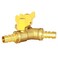 Joywayus Hose Barb Ball Valve 34 Hose Barb Y Shaped Type 3 Way with 2 Switch Brass Shut Off Ball Valve Fitting Include 3 Clamps