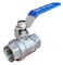 POTONZ Full Port Ball Valve 12 NPT Heavy Duty Stainless Steel 304 For WaterOil and Gas with Blue Handles1000WOG