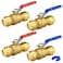 PXZBLG Push Fit Ball Valve 4 Pack 34 PushFit Full Port Ball Valve with Disconnect Clip PushtoConnect Water Shut Off Valve for Hot and Cold Water for PEX PVC or Copper Pipes