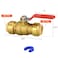 PXZBLG Push Fit Ball Valve 4 Pack 34 PushFit Full Port Ball Valve with Disconnect Clip PushtoConnect Water Shut Off Valve for Hot and Cold Water for PEX PVC or Copper Pipes