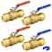 PXZBLG Push Fit Ball Valve 4 Pack 34 PushFit Full Port Ball Valve with Disconnect Clip PushtoConnect Water Shut Off Valve for Hot and Cold Water for PEX PVC or Copper Pipes