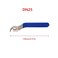 PZRT Stainless Steel Ball Valve Handle Twopiece Threepiece Faucet Switch with Plastic Handle DN25