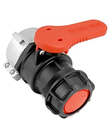 QWORK IBC Tote Valve 295 Heavy Duty IBC Tote Tank Drain Adapter S75x6 75 mm NPT DN50 Coarse Thread Ball Valves Connector for IBC Tote Water Liquid Container